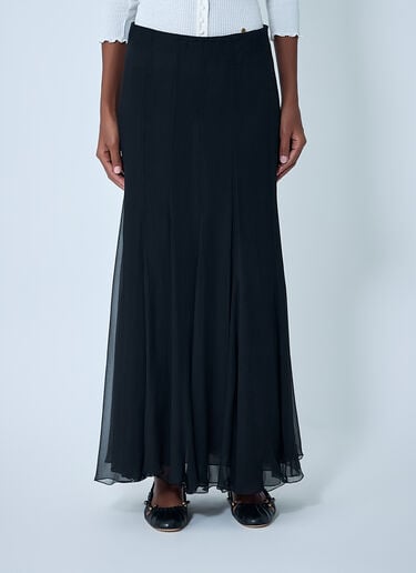 Fluid Silk Maxi Skirt Chloé Fluid Silk Maxi Skirt Black chl0262014