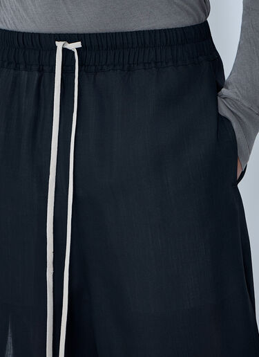 Rick Owens Drawstring Relaxed Fit Shorts Black ric0163017