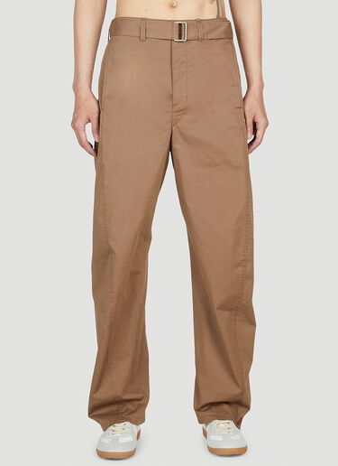 Lemaire Twisted Pants Brown lem0152003
