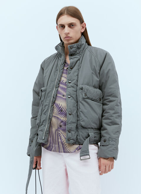 Dries Van Noten パデッドカーゴジャケット ブラウン dvn0154007
