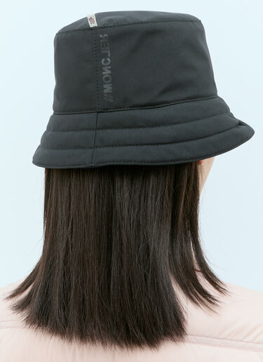 Moncler Grenoble 徽标贴花渔夫帽 黑色 mog0255010