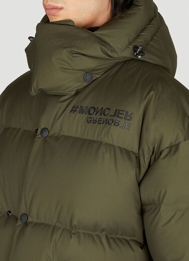 Moncler Grenoble Coraia Hooded Puffer Jacket Green mog0153008