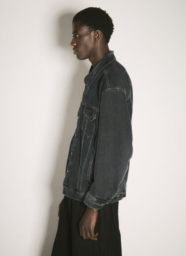 Saint Laurent Oversized Denim Jacket Black sla0156009