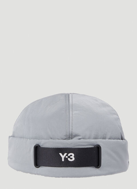 Y-3 Logo Embroidery Beanie Hat Black yyy0152054