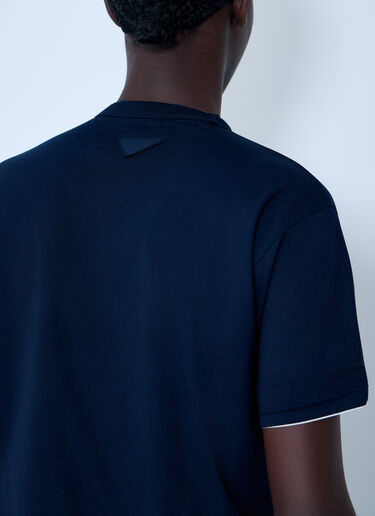 Prada Logo Motif T-Shirt Navy pra0163006