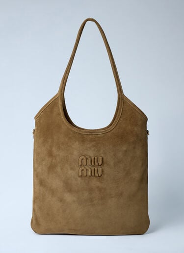 Ivy Suede Shoulder Bag Miu Miu Ivy Suede Shoulder Bag Olive miu0262117