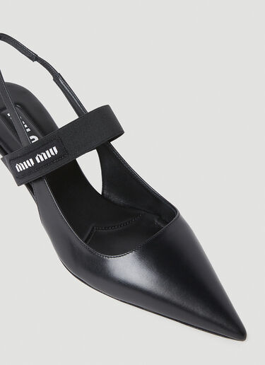 Miu Miu Slingback Kitten Heels Black miu0252071
