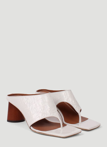 Rejina Pyo Lina Leather Sandals White rej0240011