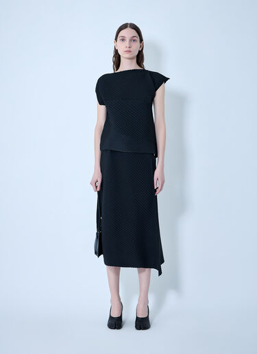 Issey Miyake Solid Volume Shirt Black ism0264005