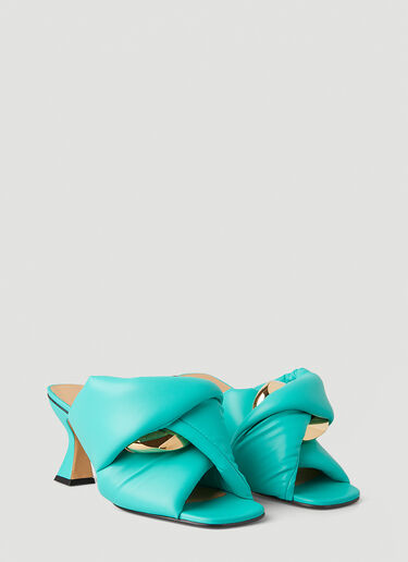 JW Anderson 트위스트 체인 힐 샌들 블루 jwa0247033