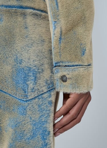 Acne Studios Flocked Denim Jacket Blue acn0262038