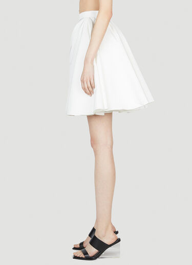 Alexander McQueen Gathered Skirt White amq0252020