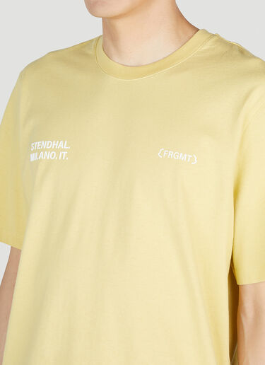 Logo T-Shirt 7 Moncler Fragment Logo T-Shirt Yellow mfr0154006