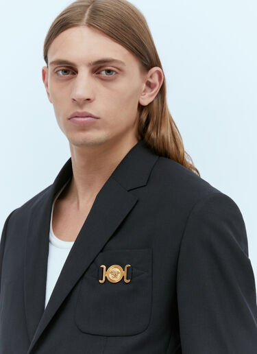 Versace 메두사 비기 싱글 브레스트 블레이저 블랙 ver0153010