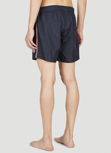Moncler Striped Swim Shorts Navy mon0151015