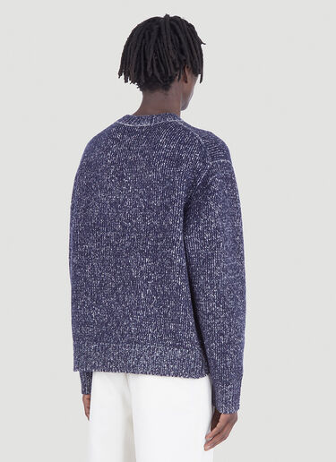 Acne Studios Melange Knit Sweater Blue acn0146003