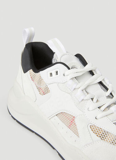 Check Mesh Sneakers Burberry Check Mesh Sneakers White bur0251081