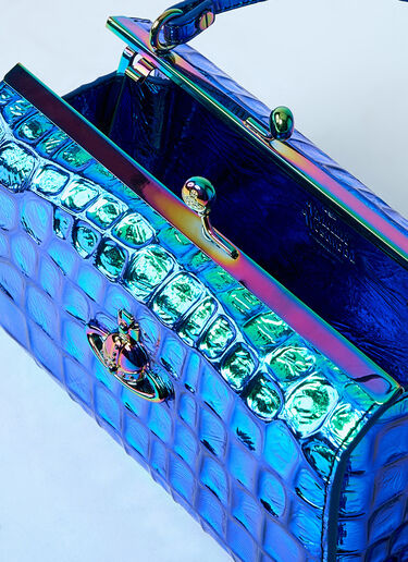 Vivienne Westwood 超大娃娃带框手提包  蓝色 vvw0260019