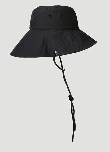 adidas by Stella McCartney Logo Print Bucket Hat Black asm0251041