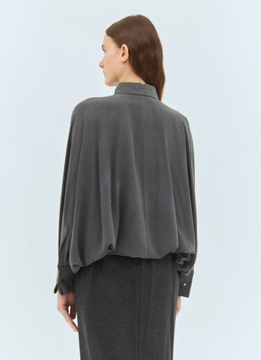 Max Mara Silk Bodysuit Shirt Grey max0258033