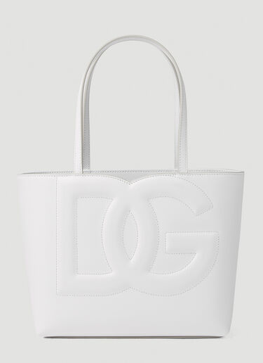 Dolce & Gabbana Embossed Logo Tote Bag White dol0251039