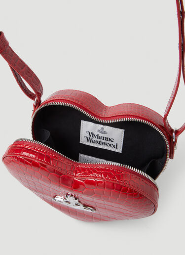 Vivienne Westwood Ella Heart Frame Crossbody Bag Red vvw0247041