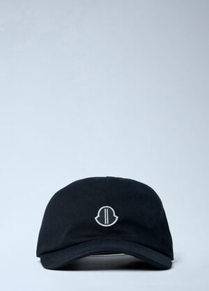 Moncler + Rick Owens Embroidered Logo Baseball Cap Black mcs0363032