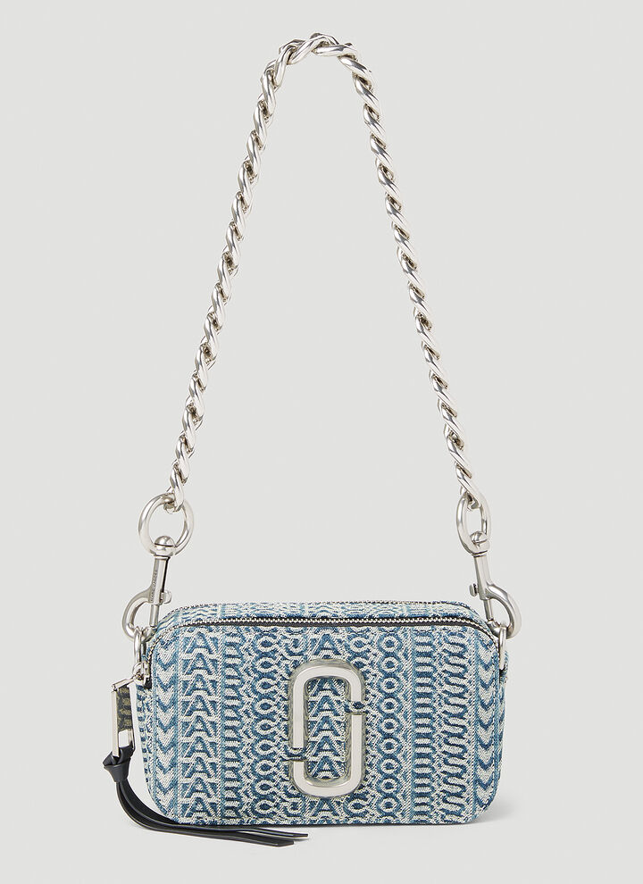 ln-cc.com | Monogram Washed Denim Snapshot Shoulder Bag
