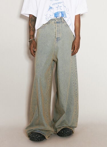 VETEMENTS Big Shape Denim Jeans Blue vet0356002