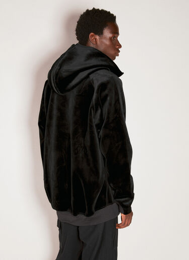 Y-3 Velvet Hooded Sweatshirt Black yyy0354039