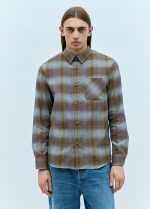 A.P.C. Flannel Shirt Brown apc0152011