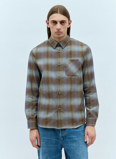 A.P.C. Flannel Shirt Brown apc0155004