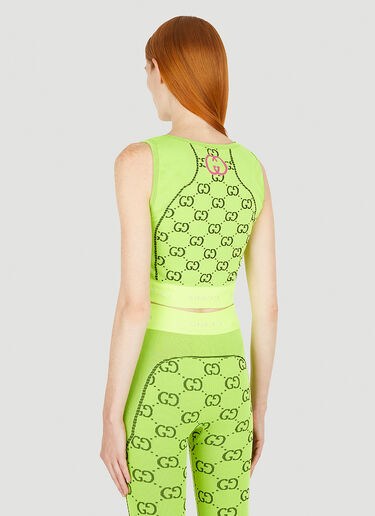 Gucci 徽标提花短款上衣 绿 guc0250017