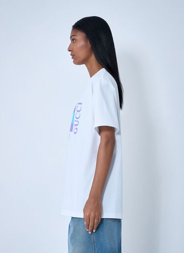 Logo Motif T-Shirt Gucci Logo Motif T-Shirt White guc0261117