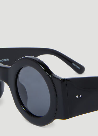 Dries Van Noten 라운드 선글라스 블랙 vns0353003