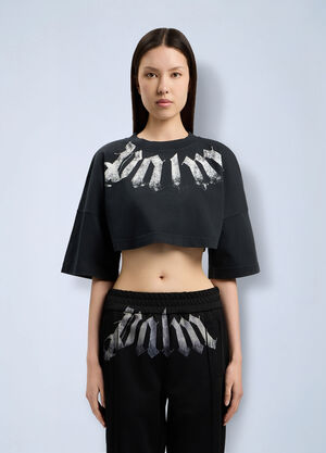Palm Angels Big Neck Logo Mini T-Shirt Black pma0264177