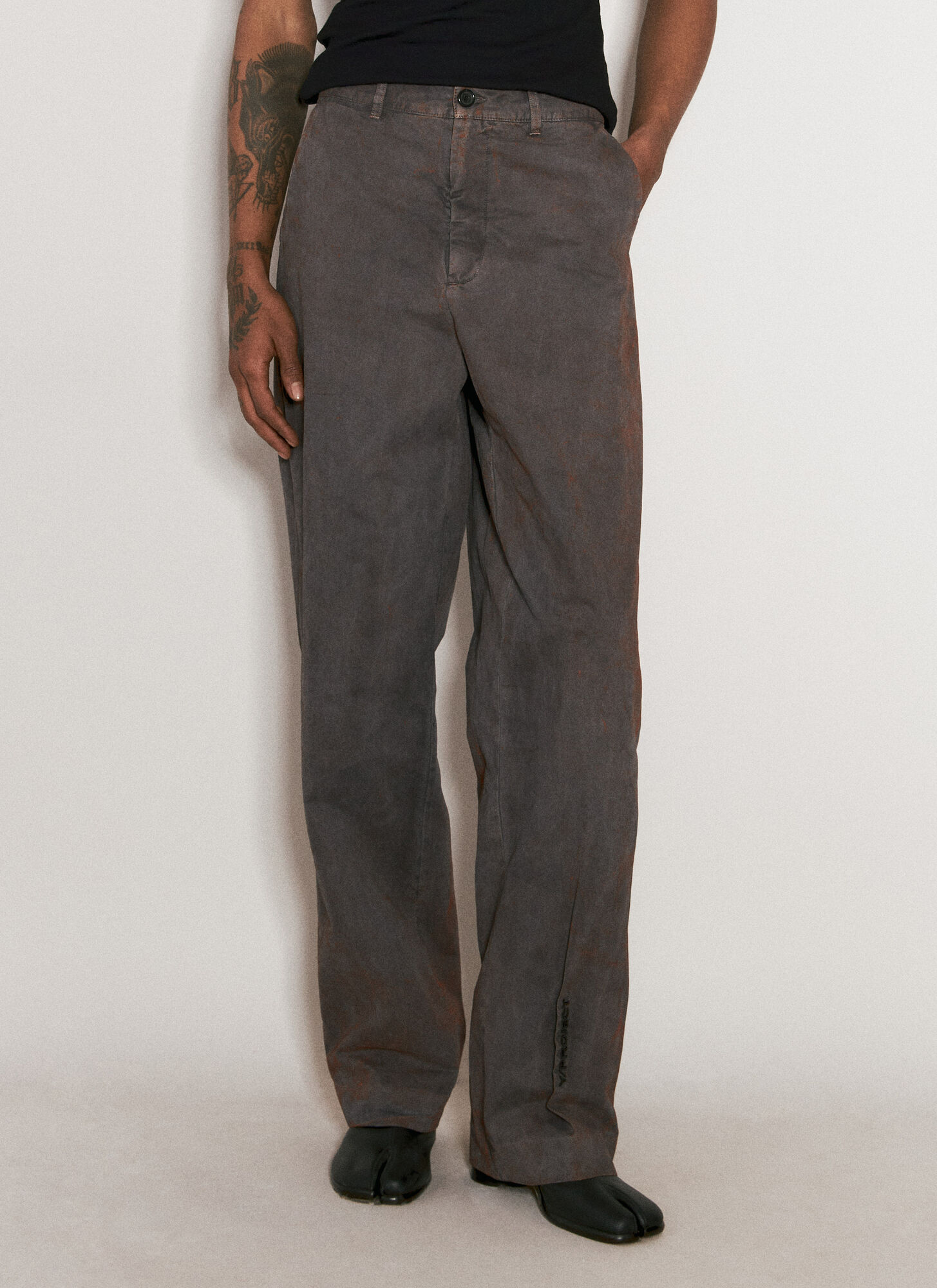 Shop Y/project Pinched Rusted Pants In Grey