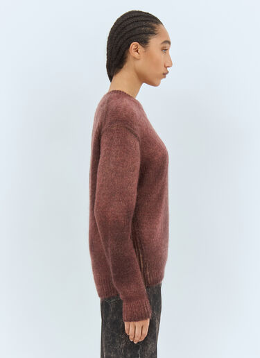 Acne Studios Sprayed Knit Sweater Burgundy acn0258010