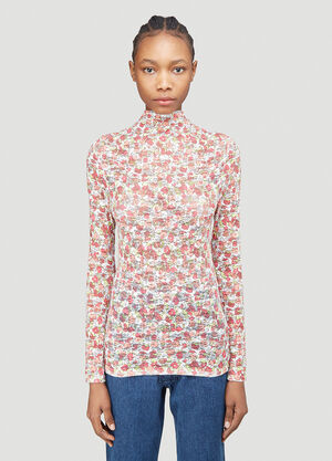 Collina Strada Cardio Nova Floral Lace Top Red cst0239003