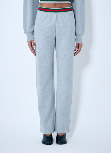 Gucci Cotton Jersey Track Pants Grey guc0259006