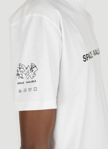 Space Available 로고 티셔츠 화이트 spa0348021