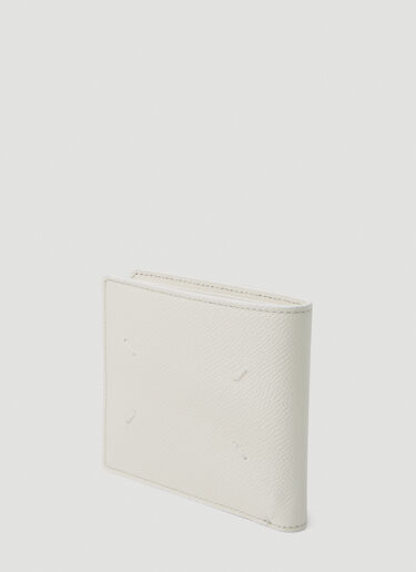 Maison Margiela Signature Stich Bi Fold Wallet White mla0151039