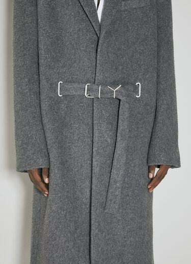 Y/Project Y Belt Brushed Wool Coat Grey ypr0153001