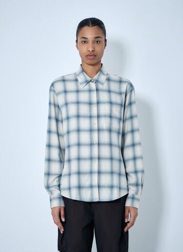Our Legacy Checked Cotton Shirt White our0264030