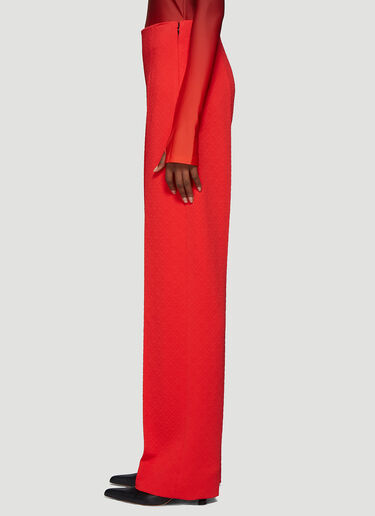 High-Rise Jacquard Pants Kwaidan Editions High-Rise Jacquard Pants Red kwe0238005