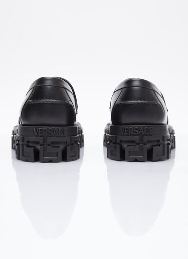 Versace Greca Portico Loafers Black ver0153025