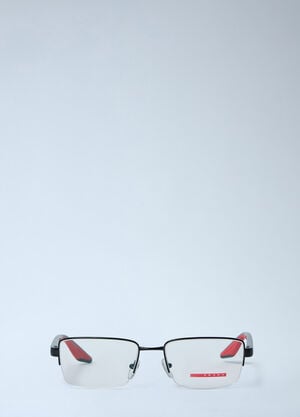Prada Linea Rossa Semi-Rimless Optical Glasses Black lpl0362003