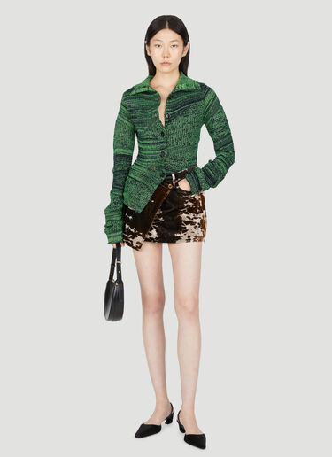 Acne Studios 디스토션 카디건 그린 acn0254015