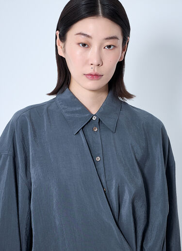 Lemaire Straight Collar Twisted Shirt Grey lem0260004