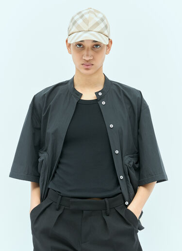 Burberry 格纹棒球帽 米色 bur0355007